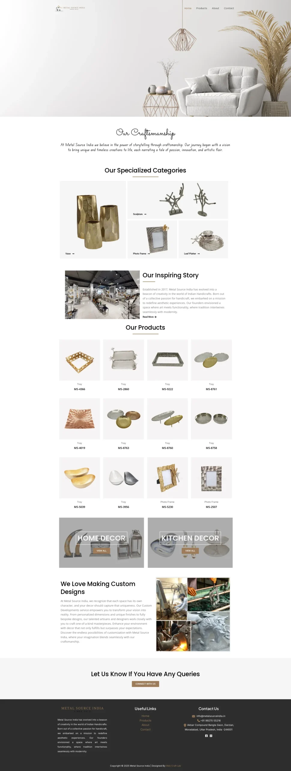 Handicraft Manufacturer & Exporter